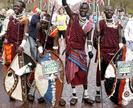 London Marathon 2008 - Massai