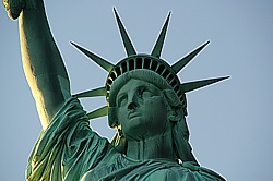 Thoughtfully: Looking at Miss Liberty's face