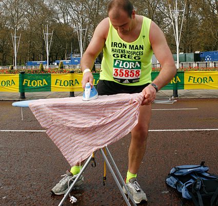 London Marathon 2008 - Ironing